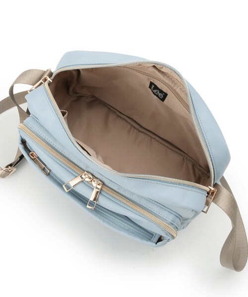 Lee（リー）の「【Lee別注／撥水】7ポケットショルダーバッグ（ショルダーバッグ・レディース・ブラック/ピンク系/グレー/ナチュラル/ブルー系7・00）」の16枚目の写真