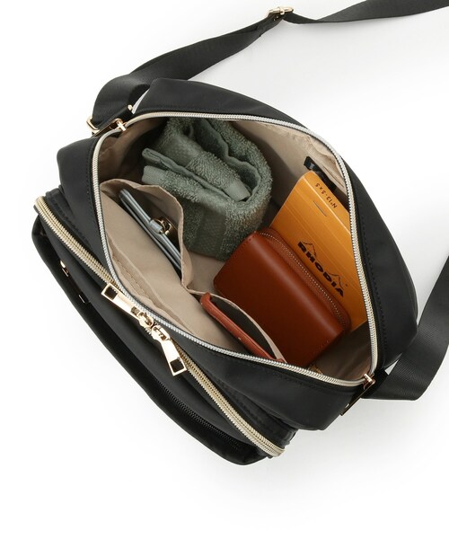 Lee（リー）の「【Lee別注／撥水】7ポケットショルダーバッグ（ショルダーバッグ・レディース・ブラック/ピンク系/グレー/ナチュラル/ブルー系7・00）」の18枚目の写真