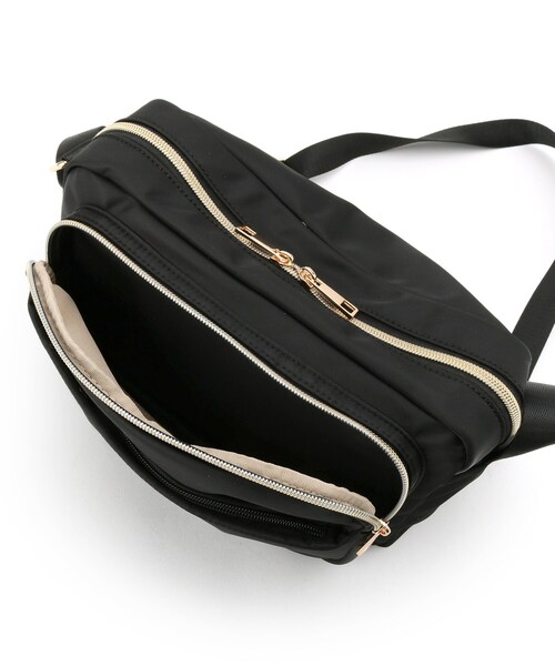 Lee（リー）の「【Lee別注／撥水】7ポケットショルダーバッグ（ショルダーバッグ・レディース・ブラック/ピンク系/グレー/ナチュラル/ブルー系7・00）」の9枚目の写真