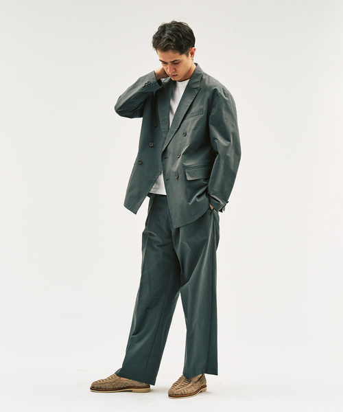 417 EDIFICE(フォーワンセブンエディフィス)の「Pサッカーダブルワイドセットアップ ”ジャケット1点+パンツ1点” の2点セット(セットアップ・メンズ・ブラック/ブラウン系その他/チャコールグレー・X-SMALL/SMALL/MEDIUM/LARGE)」の11枚目の写真