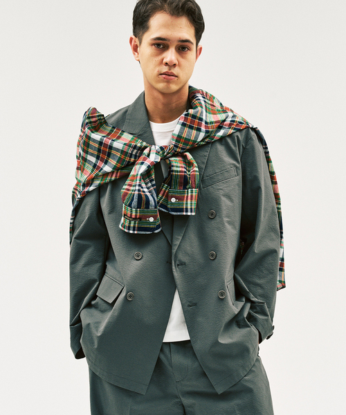 417 EDIFICE(フォーワンセブンエディフィス)の「Pサッカーダブルワイドセットアップ ”ジャケット1点+パンツ1点” の2点セット(セットアップ・メンズ・ブラック/ブラウン系その他/チャコールグレー・X-SMALL/SMALL/MEDIUM/LARGE)」の21枚目の写真