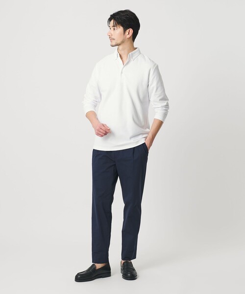 BEAUTY&YOUTH UNITED ARROWS（ビューティーアンドユースユナイテッドアローズ）の「【WEB限定 WARDROBE SMART】ステイ クリーン ピケ BD ポロシャツ【抗菌・防臭】（Tシャツ/カットソー・メンズ・ブラック/ホワイト/ダークグレー・XL/S/M/L）」の13枚目の写真