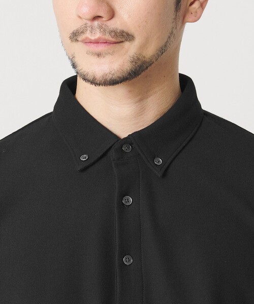 BEAUTY&YOUTH UNITED ARROWS（ビューティーアンドユースユナイテッドアローズ）の「【WEB限定 WARDROBE SMART】ステイ クリーン ピケ BD ポロシャツ【抗菌・防臭】（Tシャツ/カットソー・メンズ・ブラック/ホワイト/ダークグレー・XL/S/M/L）」の20枚目の写真