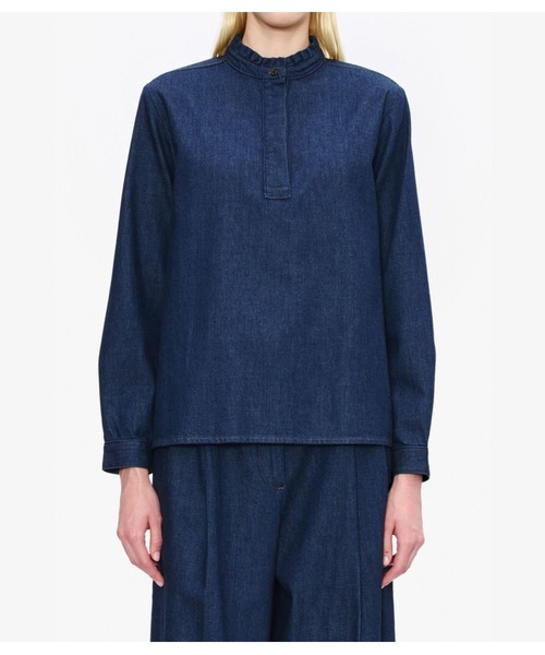 A.P.C.（アーペーセー）の「BLOUSE（シャツ/ブラウス・レディース・インディゴブルー・34/36/38）」の4枚目の写真