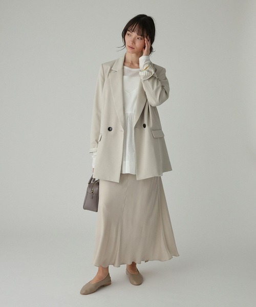 BABYLONE（バビロン）の「セミダブルジャケット（テーラードジャケット・レディース・ベージュ/モカ・36inch/38inch）」の14枚目の写真