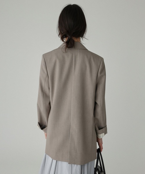 BABYLONE（バビロン）の「セミダブルジャケット（テーラードジャケット・レディース・ベージュ/モカ・36inch/38inch）」の3枚目の写真