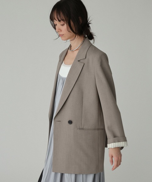 BABYLONE（バビロン）の「セミダブルジャケット（テーラードジャケット・レディース・ベージュ/モカ・36inch/38inch）」の20枚目の写真