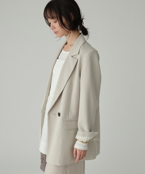 BABYLONE（バビロン）の「セミダブルジャケット（テーラードジャケット・レディース・ベージュ/モカ・36inch/38inch）」の17枚目の写真
