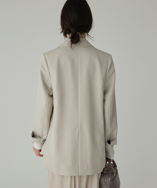 BABYLONE（バビロン）の「セミダブルジャケット（テーラードジャケット・レディース・ベージュ/モカ・36inch/38inch）」の12枚目の写真