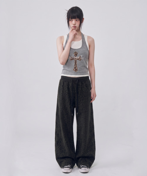 THE GREEN LAB（ザグリーンラボ）の「レオパードオビバンドパンツ[レオパードグレー]（その他パンツ・レディース・その他・FREE）」の16枚目の写真