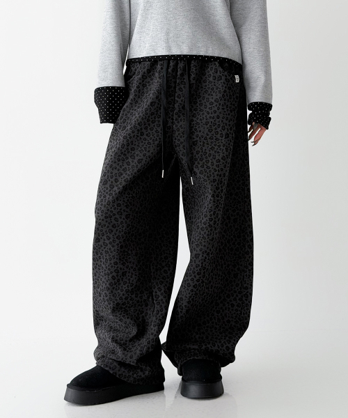 THE GREEN LAB（ザグリーンラボ）の「レオパードオビバンドパンツ[レオパードグレー]（その他パンツ・レディース・その他・FREE）」の14枚目の写真