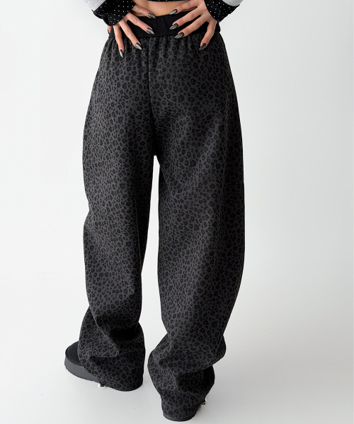 THE GREEN LAB（ザグリーンラボ）の「レオパードオビバンドパンツ[レオパードグレー]（その他パンツ・レディース・その他・FREE）」の21枚目の写真