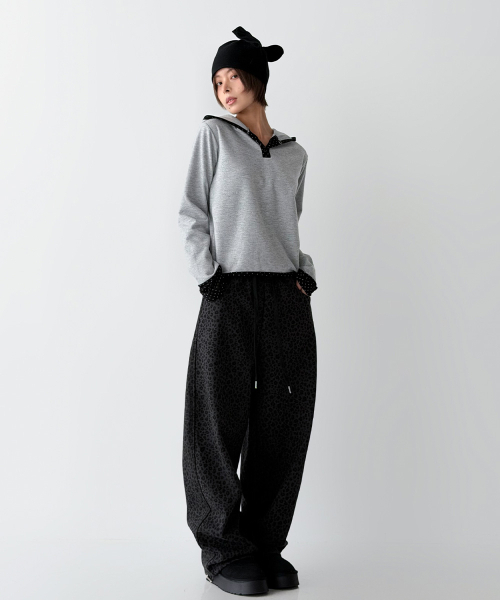 THE GREEN LAB（ザグリーンラボ）の「レオパードオビバンドパンツ[レオパードグレー]（その他パンツ・レディース・その他・FREE）」の19枚目の写真