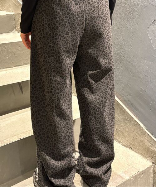 THE GREEN LAB（ザグリーンラボ）の「レオパードオビバンドパンツ[レオパードグレー]（その他パンツ・レディース・その他・FREE）」の2枚目の写真