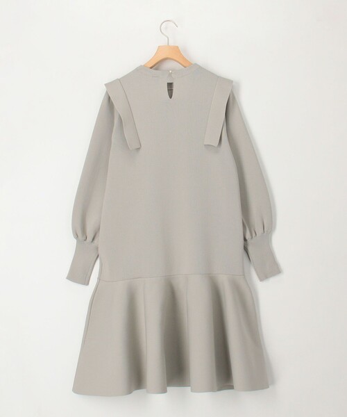 MICO COULIER（ミコクリエ）の「ミラノリブ　デザインワンピース（ワンピース・レディース・ネイビー/グレイッシュベージュ・38）」の19枚目の写真