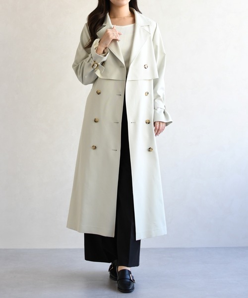 31 Sons de mode（トランテアン　ソン　ドゥ　モード）の「2026春夏新作 トレンチコート（トレンチコート・レディース・グリーン/ネイビー/ベージュ・M/S）」の2枚目の写真