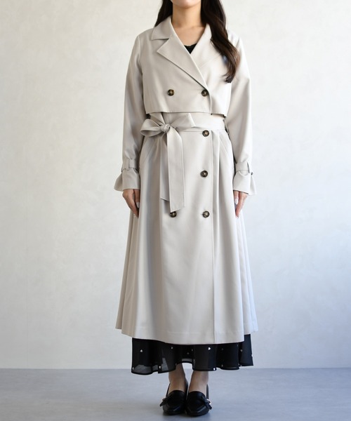 31 Sons de mode（トランテアン　ソン　ドゥ　モード）の「2026春夏新作 トレンチコート（トレンチコート・レディース・グリーン/ネイビー/ベージュ・M/S）」の12枚目の写真