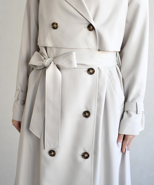 31 Sons de mode（トランテアン　ソン　ドゥ　モード）の「2026春夏新作 トレンチコート（トレンチコート・レディース・グリーン/ネイビー/ベージュ・M/S）」の15枚目の写真