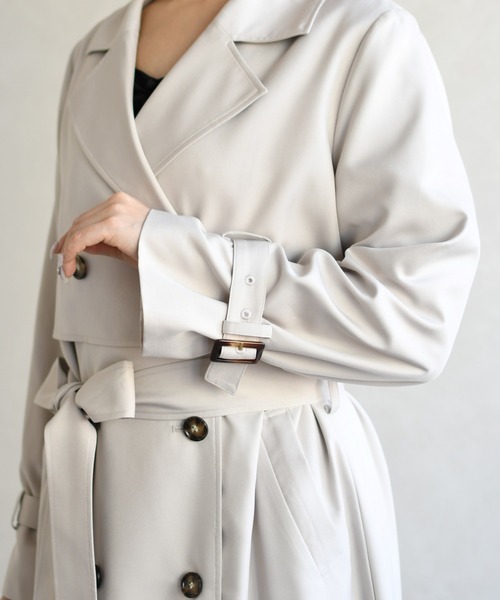 31 Sons de mode（トランテアン　ソン　ドゥ　モード）の「2026春夏新作 トレンチコート（トレンチコート・レディース・グリーン/ネイビー/ベージュ・M/S）」の16枚目の写真