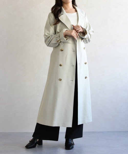 31 Sons de mode（トランテアン　ソン　ドゥ　モード）の「2026春夏新作 トレンチコート（トレンチコート・レディース・グリーン/ネイビー/ベージュ・M/S）」の9枚目の写真