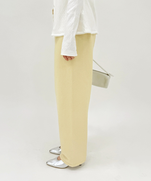 EDIT. FOR LULU（エディットフォールル）の「ウエストボタン ニットパンツ（スラックス・レディース・アイボリー・FREE）」の3枚目の写真