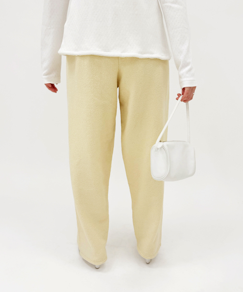 EDIT. FOR LULU（エディットフォールル）の「ウエストボタン ニットパンツ（スラックス・レディース・アイボリー・FREE）」の4枚目の写真