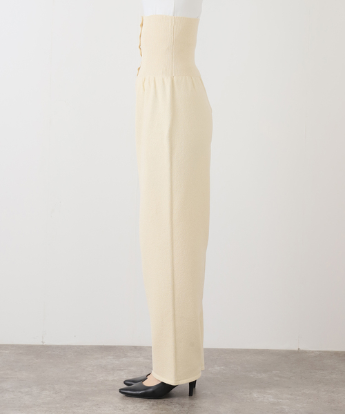 EDIT. FOR LULU（エディットフォールル）の「ウエストボタン ニットパンツ（スラックス・レディース・アイボリー・FREE）」の15枚目の写真