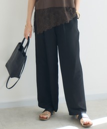 【KATHARINE ROSS】【接触冷感/UV/通気性】ウォッシャブルイージーストレートパンツ