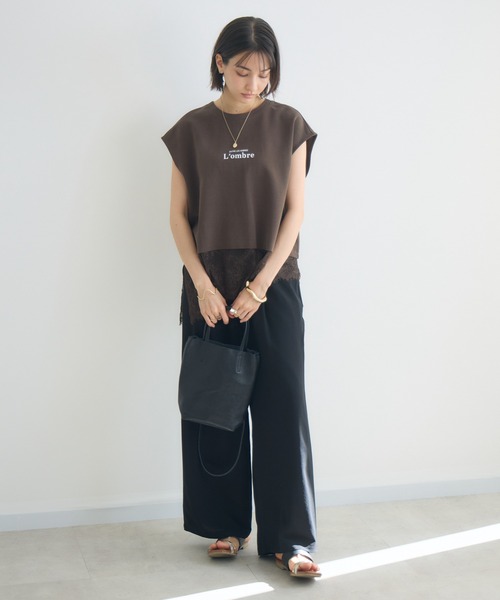 KATHARINE ROSS(キャサリンロス)の「【KATHARINE ROSS】【接触冷感/UV/通気性】ウォッシャブルイージーストレートパンツ(その他パンツ・レディース・ブラック・MEDIUM)」の3枚目の写真
