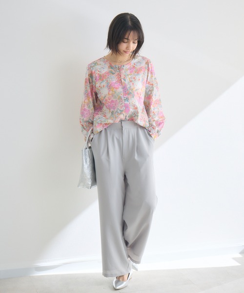 KATHARINE ROSS(キャサリンロス)の「【KATHARINE ROSS】【接触冷感/UV/通気性】ウォッシャブルイージーストレートパンツ(その他パンツ・レディース・ブラック・MEDIUM)」の12枚目の写真
