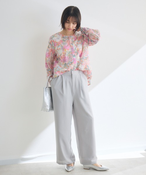 KATHARINE ROSS(キャサリンロス)の「【KATHARINE ROSS】【接触冷感/UV/通気性】ウォッシャブルイージーストレートパンツ(その他パンツ・レディース・ブラック・MEDIUM)」の13枚目の写真