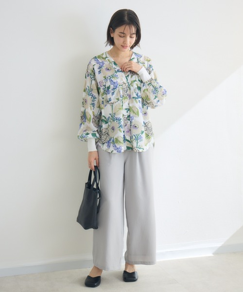 KATHARINE ROSS(キャサリンロス)の「【KATHARINE ROSS】【接触冷感/UV/通気性】ウォッシャブルイージーストレートパンツ(その他パンツ・レディース・ブラック・MEDIUM)」の10枚目の写真