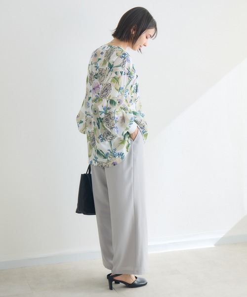 KATHARINE ROSS(キャサリンロス)の「【KATHARINE ROSS】【接触冷感/UV/通気性】ウォッシャブルイージーストレートパンツ(その他パンツ・レディース・ブラック・MEDIUM)」の11枚目の写真
