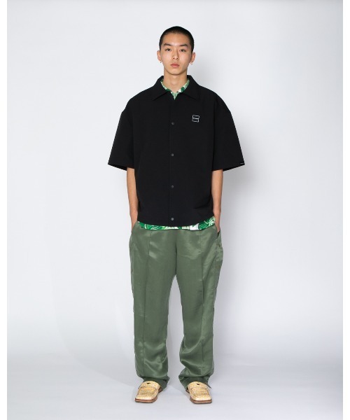 APPLEBUM（アップルバム）の「Half Sleeve Shirt Jacket（シャツ/ブラウス・メンズ・ブルー/ブラック・LARGE/X-LARGE/MEDIUM）」の3枚目の写真