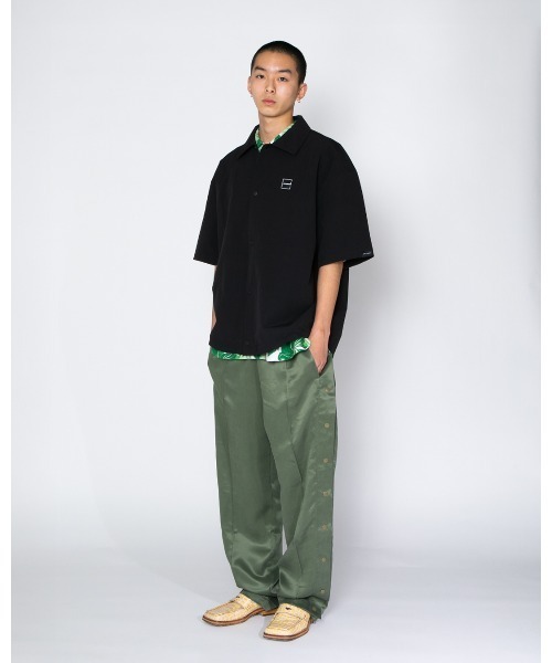 APPLEBUM（アップルバム）の「Half Sleeve Shirt Jacket（シャツ/ブラウス・メンズ・ブルー/ブラック・LARGE/X-LARGE/MEDIUM）」の4枚目の写真
