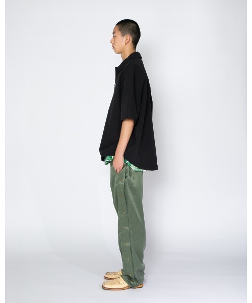 APPLEBUM（アップルバム）の「Half Sleeve Shirt Jacket（シャツ/ブラウス・メンズ・ブルー/ブラック・LARGE/X-LARGE/MEDIUM）」の5枚目の写真
