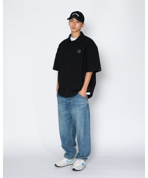 APPLEBUM（アップルバム）の「Half Sleeve Shirt Jacket（シャツ/ブラウス・メンズ・ブルー/ブラック・LARGE/X-LARGE/MEDIUM）」の10枚目の写真
