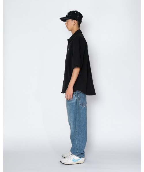 APPLEBUM（アップルバム）の「Half Sleeve Shirt Jacket（シャツ/ブラウス・メンズ・ブルー/ブラック・LARGE/X-LARGE/MEDIUM）」の11枚目の写真