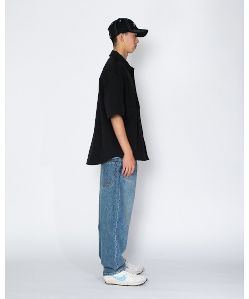 APPLEBUM（アップルバム）の「Half Sleeve Shirt Jacket（シャツ/ブラウス・メンズ・ブルー/ブラック・LARGE/X-LARGE/MEDIUM）」の13枚目の写真