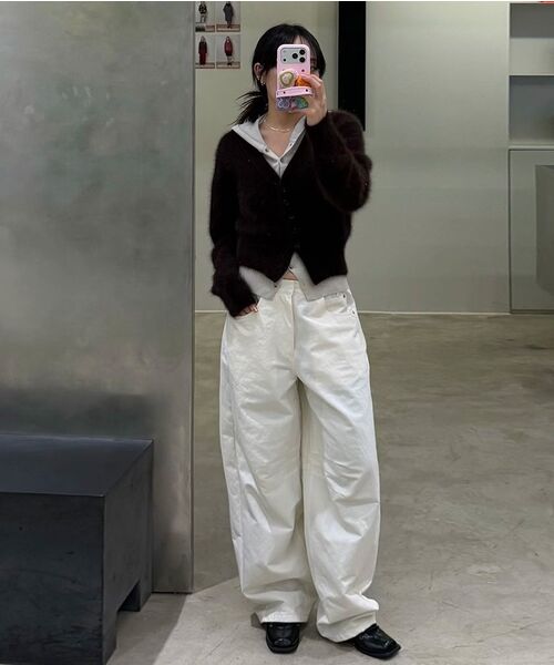 DIAGONAL(ダイアゴナル)の「MOHAIR SILHOUETTE CARDIGAN (red brown)(カーディガン/ボレロ・レディース・その他・FREE)」の10枚目の写真