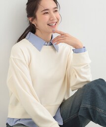 SHOO・LA・RUE | シャツレイヤード風 スウェット(スウェット)