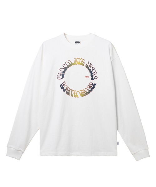 Chocolate Jesus (チョコレートジーザス )の「CIRCLE LS TEE(Tシャツ/カットソー・メンズ・ネイビー/ブラック/ホワイト・MEDIUM/X-LARGE/LARGE)」の1枚目の写真