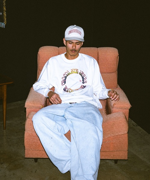 Chocolate Jesus (チョコレートジーザス )の「CIRCLE LS TEE(Tシャツ/カットソー・メンズ・ネイビー/ブラック/ホワイト・MEDIUM/X-LARGE/LARGE)」の8枚目の写真