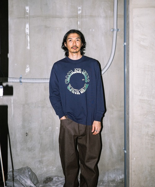 Chocolate Jesus (チョコレートジーザス )の「CIRCLE LS TEE(Tシャツ/カットソー・メンズ・ネイビー/ブラック/ホワイト・MEDIUM/X-LARGE/LARGE)」の7枚目の写真