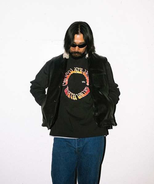Chocolate Jesus (チョコレートジーザス )の「CIRCLE LS TEE(Tシャツ/カットソー・メンズ・ネイビー/ブラック/ホワイト・MEDIUM/X-LARGE/LARGE)」の6枚目の写真