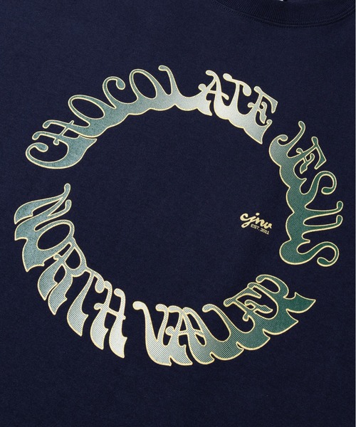 Chocolate Jesus (チョコレートジーザス )の「CIRCLE LS TEE(Tシャツ/カットソー・メンズ・ネイビー/ブラック/ホワイト・MEDIUM/X-LARGE/LARGE)」の4枚目の写真