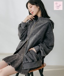 Heather | UV裏毛フーディ(ロング丈) 656722(パーカー)