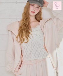 Heather | 【UVカットなのに、ちゃんとあざとい。】UV裏毛フーディ（ロング丈）　656722(パーカー)