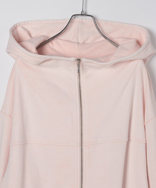 Heather（ヘザー）の「UV裏毛フーディ（ロング丈）　656722（パーカー・レディース・グレー系その他/スミクロ/ピンク・FREE）」の19枚目の写真