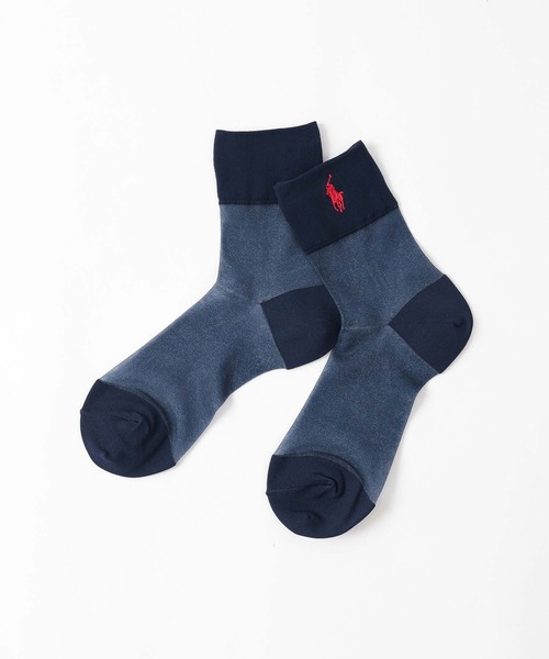POLO RALPH LAUREN SOLID SHEER シアーソックス 03207260（ソックス